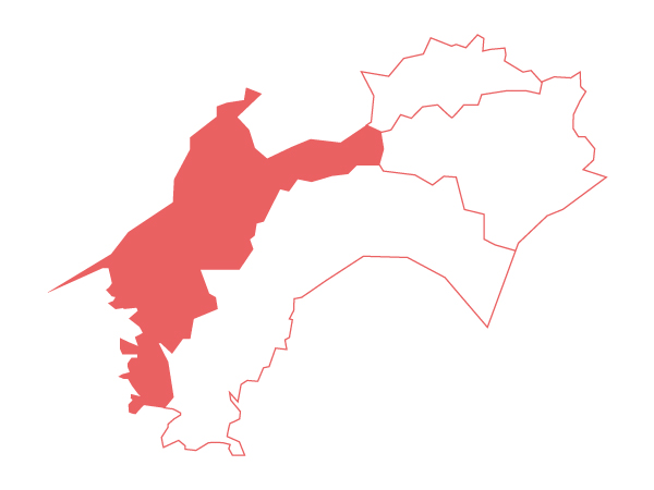 愛媛県の地図イメージ